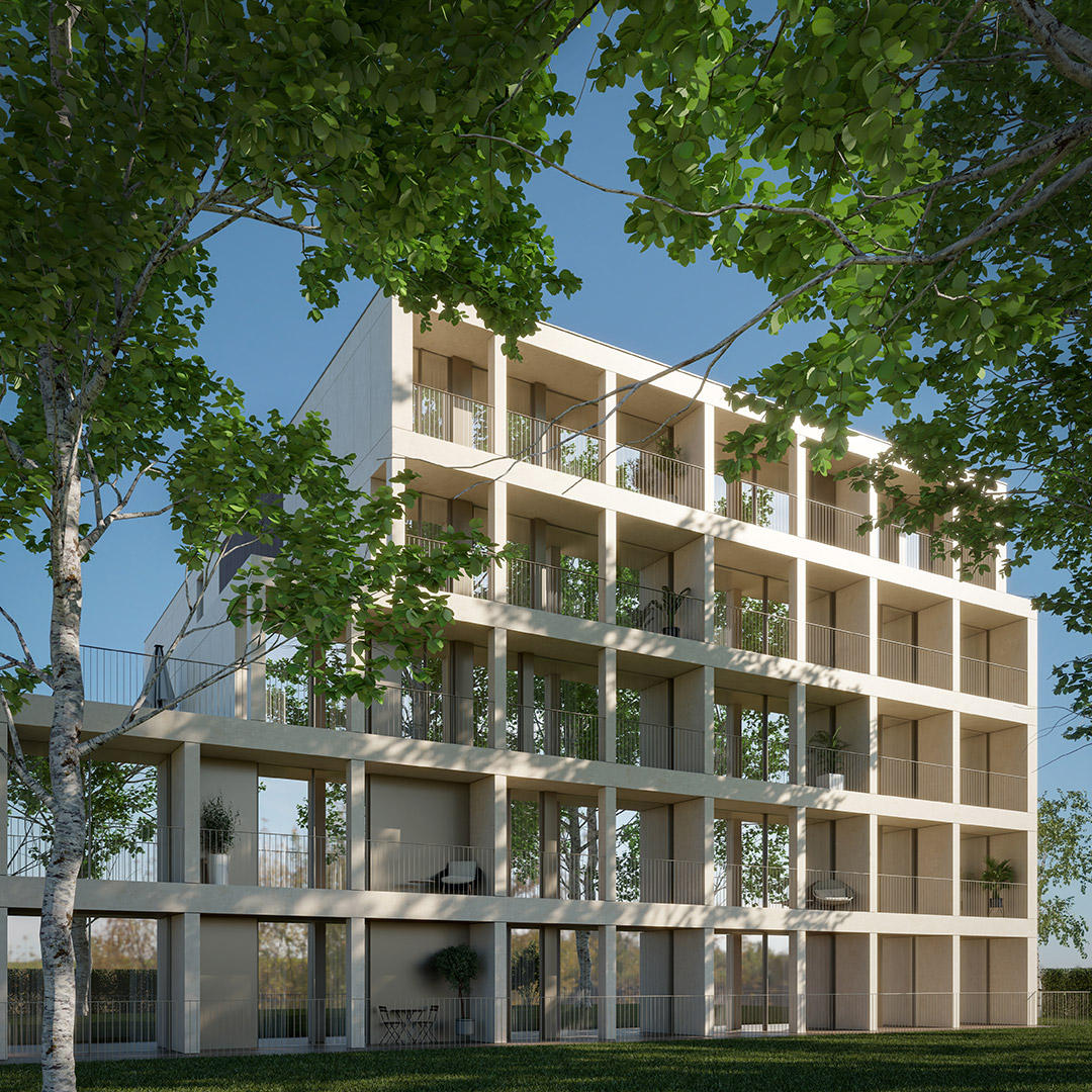 Exterior do empreendimento Prestige Living, no Porto